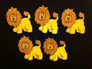 Lions Counting Rhymes Flannelboard