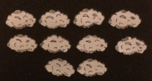 10 Rainclouds Flannelboard
