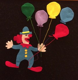 Pete the Clown flannelboard