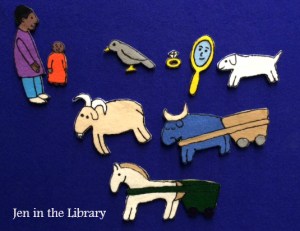 Hush Little Baby Flannelboard with logo