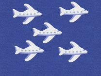 Five Little Airplanes felt board 1