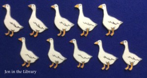 10 Geese Flannelboard name